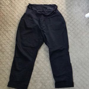 Navy maternity chinos